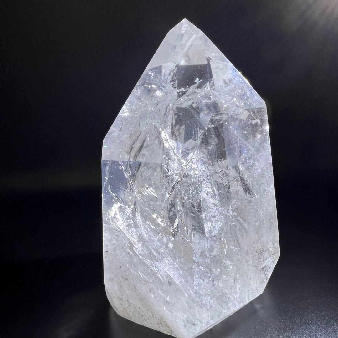 ✳️☆幻宝☆極品極上ハイパワー水晶☆レインボー レムリアンシード 六角柱 天然石