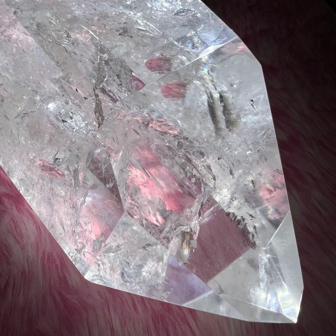 ✳️☆幻宝☆極品極上ハイパワー水晶☆レインボー レムリアンシード 六角柱 天然石