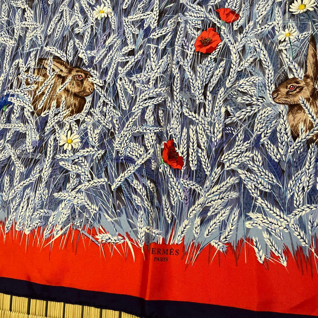 【セール中】エルメス　HERMES スカーフ　カレ90大判シルク100% ＊