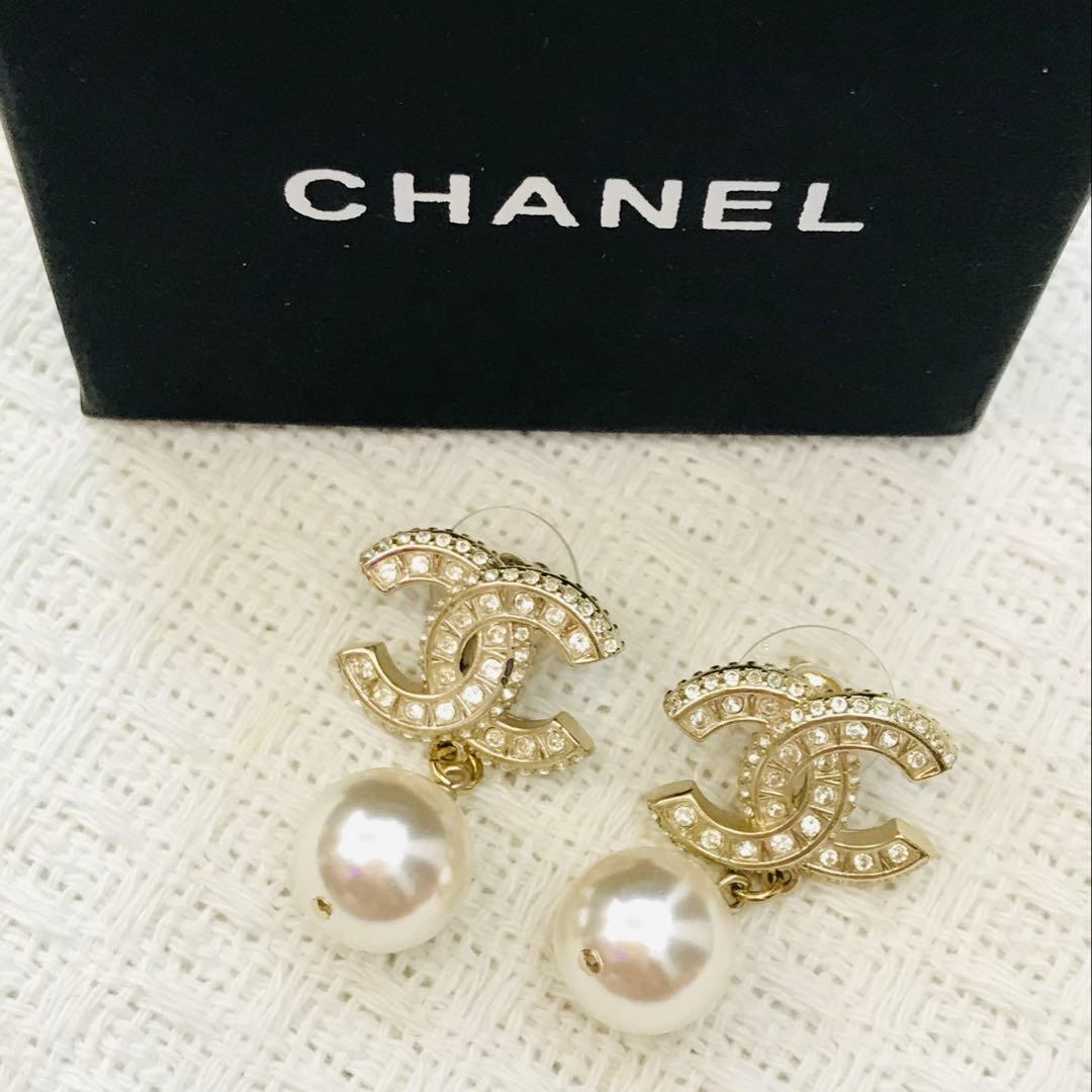 シャネル　パール　ピアス