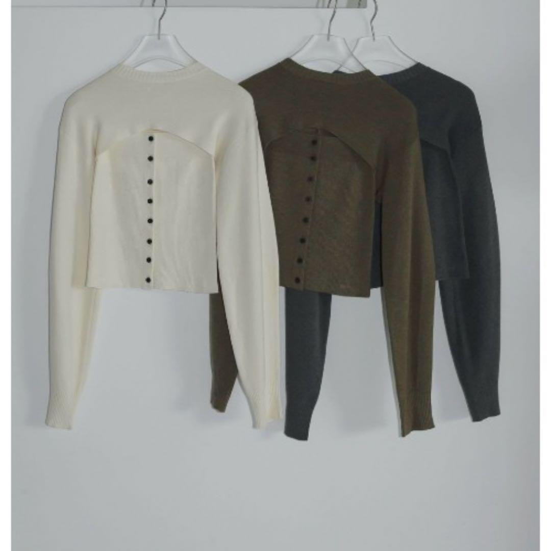 Layered Knit Combi anuke 美品