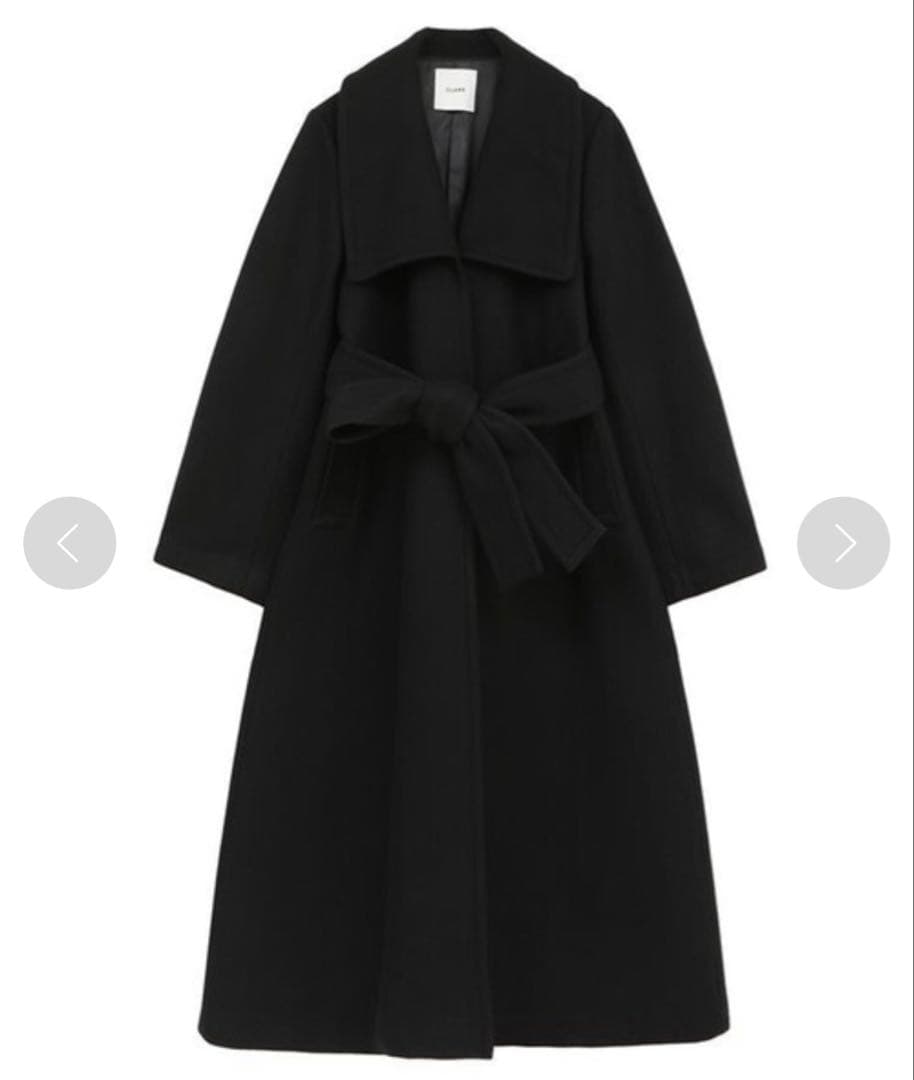 CLANE LADY MAXI GOWN COAT ブラック