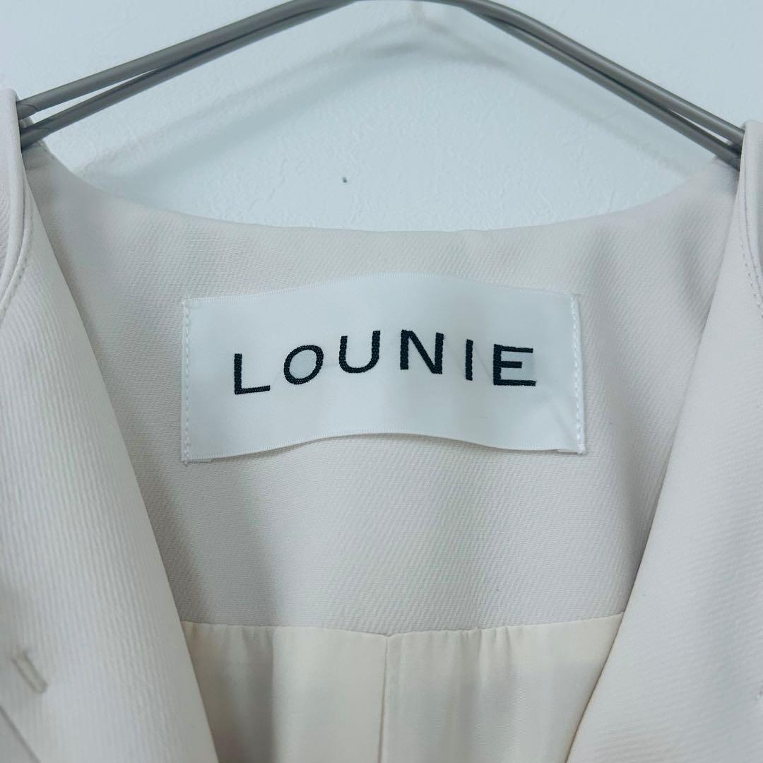 未使用級✨LOUNIE ルーニィ　ノーカラーコート　　38 ウォッシャブル