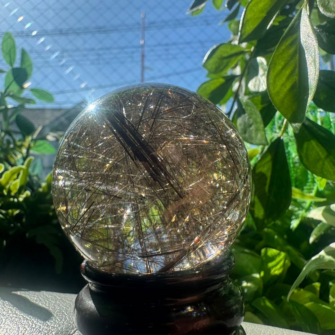 ルチルクオーツ　大玉　50mm