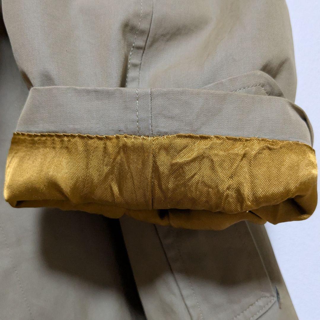 英国製 80〜90s バーバリー ステンカラーコート メンズ コットン 玉虫 7