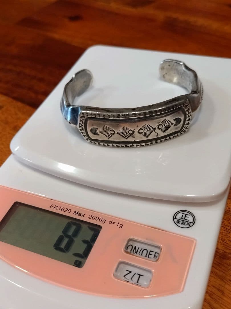 インディアンジュエリー、coinシルバーバングル、シルバーバングル