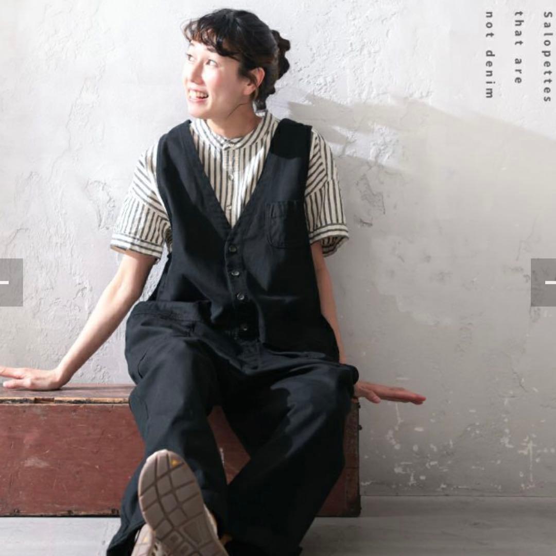 極美品★soulberry ソウルベリー　デニムじゃないサロペット