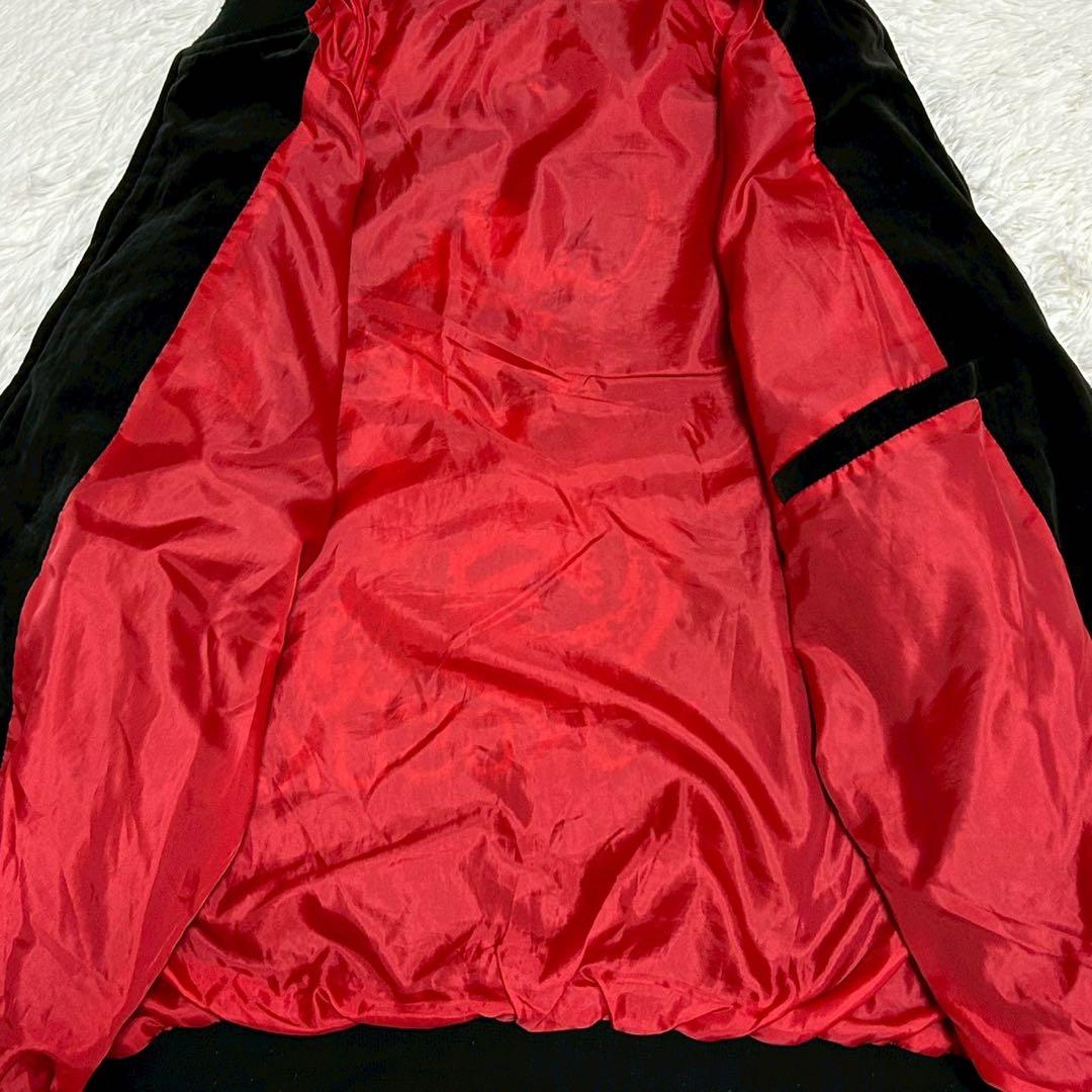 豪華刺繍 別珍 スカジャン 3L 昇り龍 鷲 鷹 鳳凰 ベロア スーベニア 黒