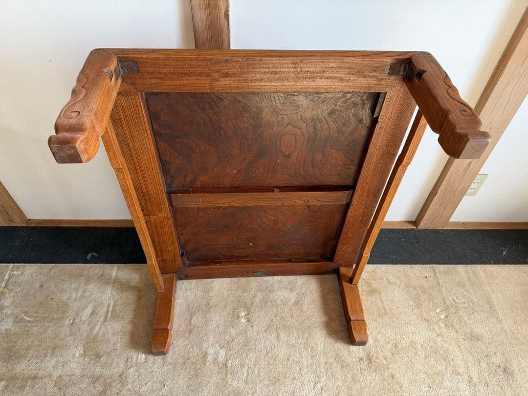 折りたたみ座卓 木製 伝統的デザイン　アンティーク　ヴィンテージ