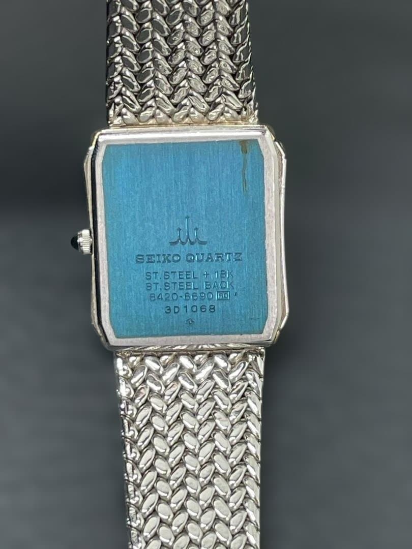 A◆SEIKOセイコー　クレドール　8420-6690　SS/K18YG　腕時計