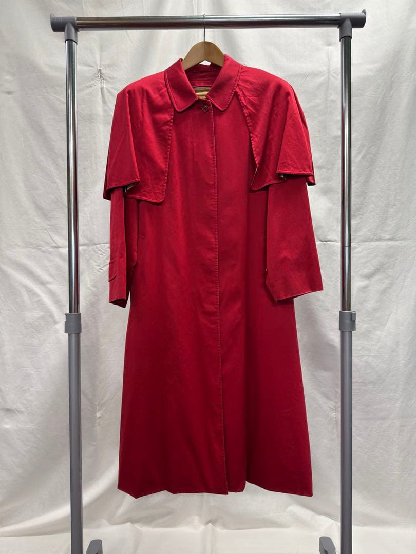 Burberrys 赤 トレンチコート ケープスタイル ライナー付き