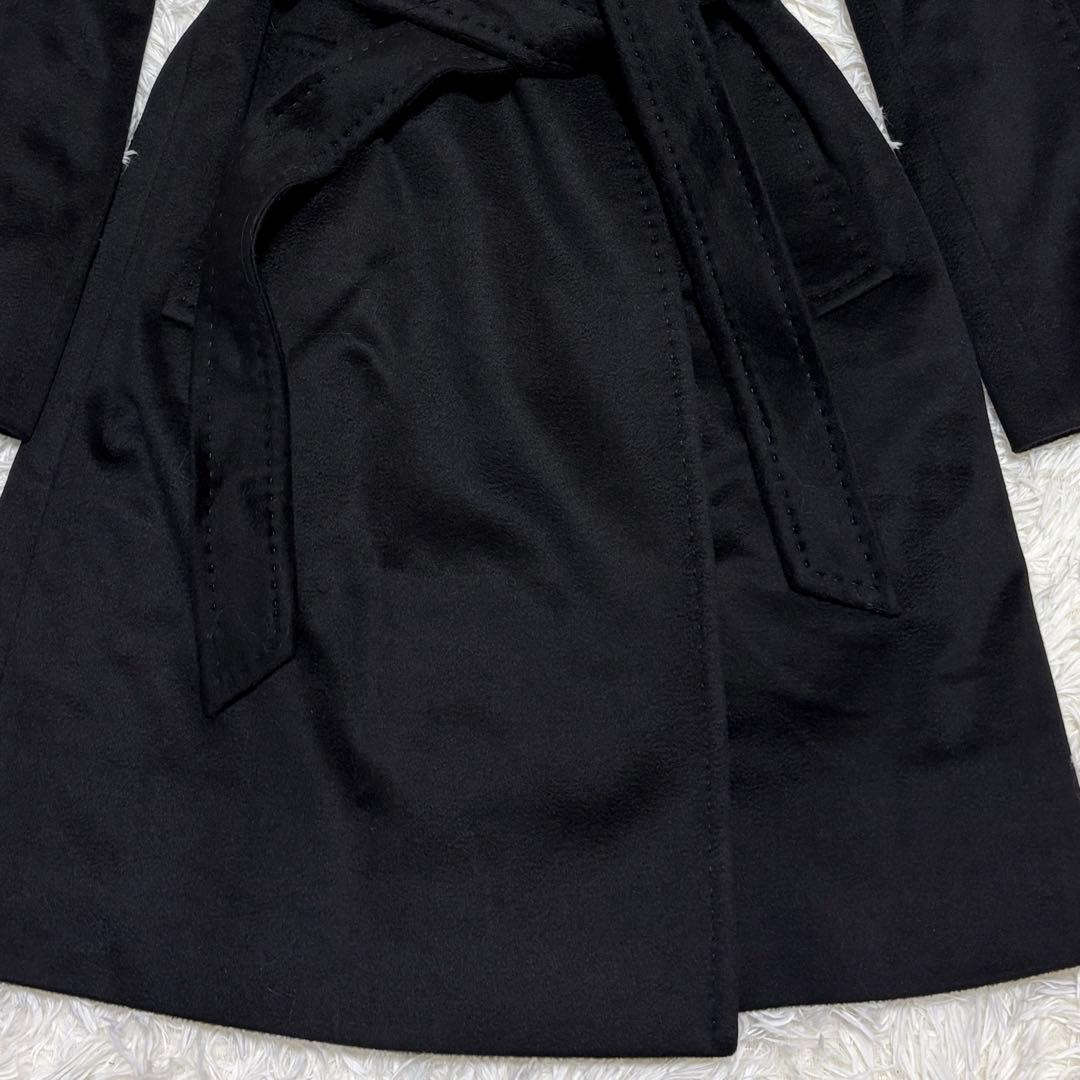 【未使用級】 アクアスキュータム レオパード カシミヤ100% チェスターコート