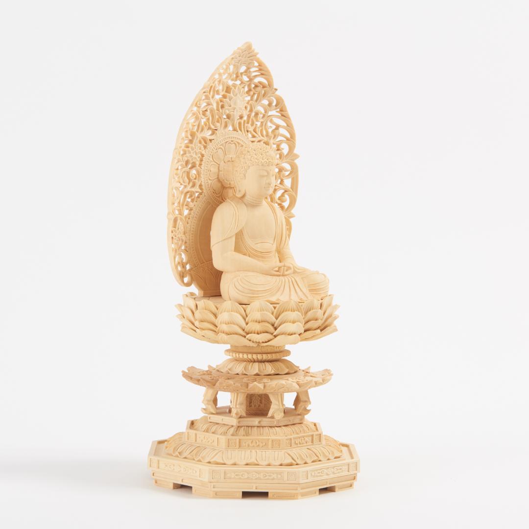 黄楊　２.５寸　阿弥陀如来 033