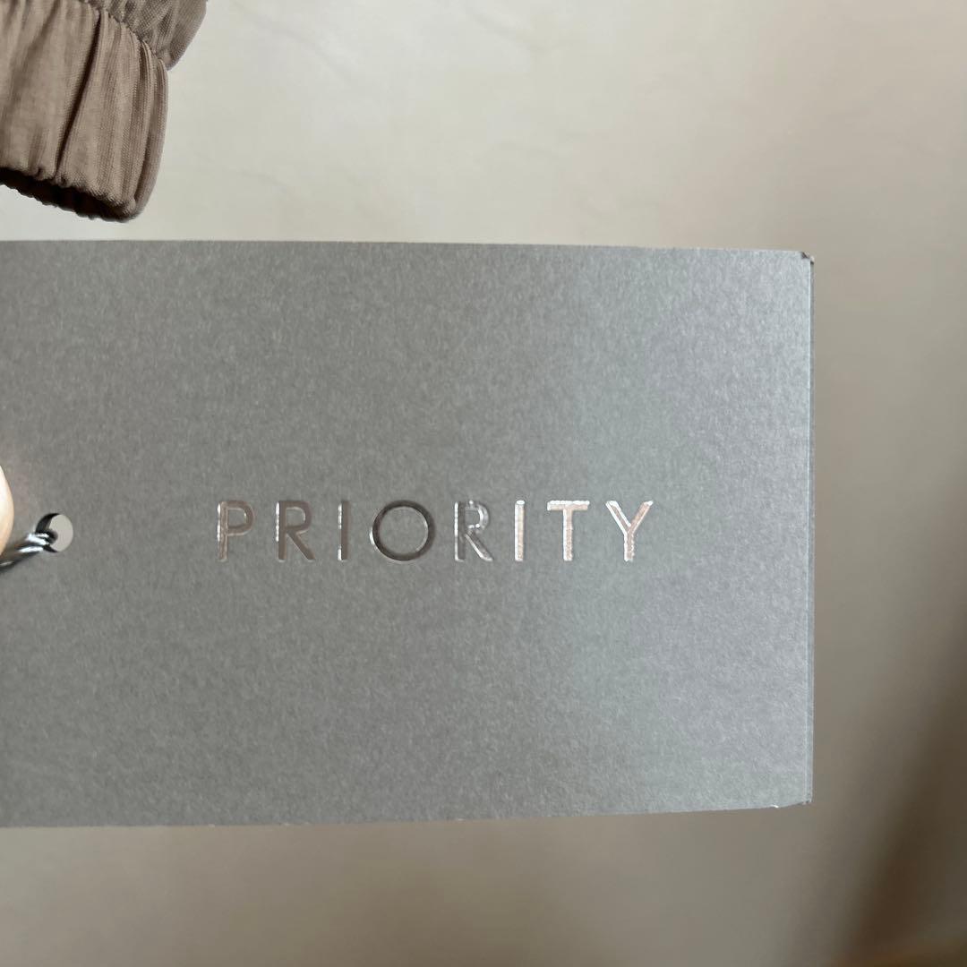 定価39000円新品タグ付きPRIORITY中綿フード付きコートベージュ