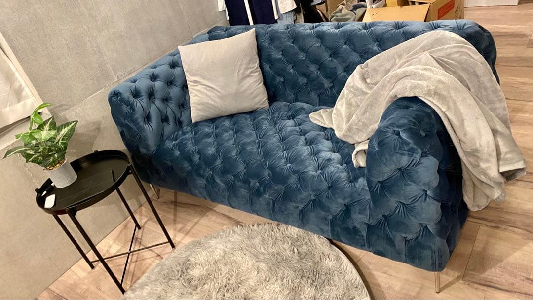 ent furniture mafia sofa ベルベット 2人掛けソファ