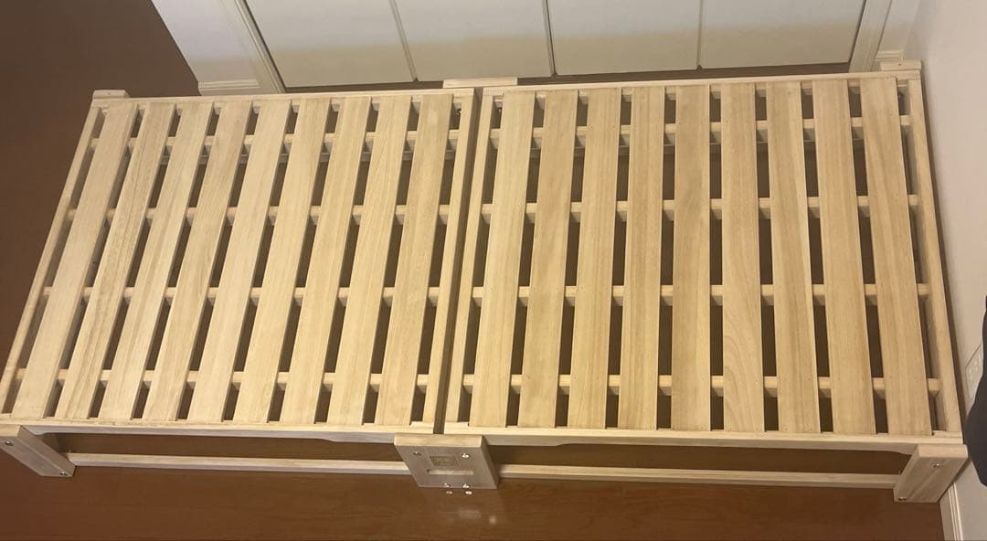 【総桐製】すのこ式折りたたみベット