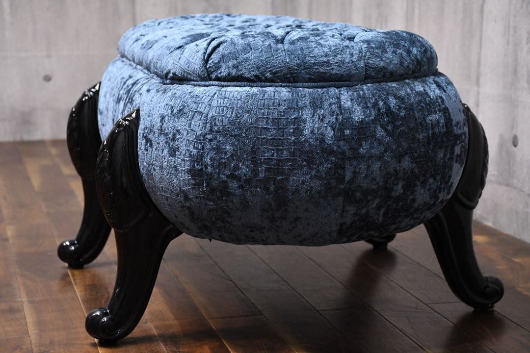 CIC34 アピス六本木 Volpi スツール 猫脚 ボタンダウン イタリア製