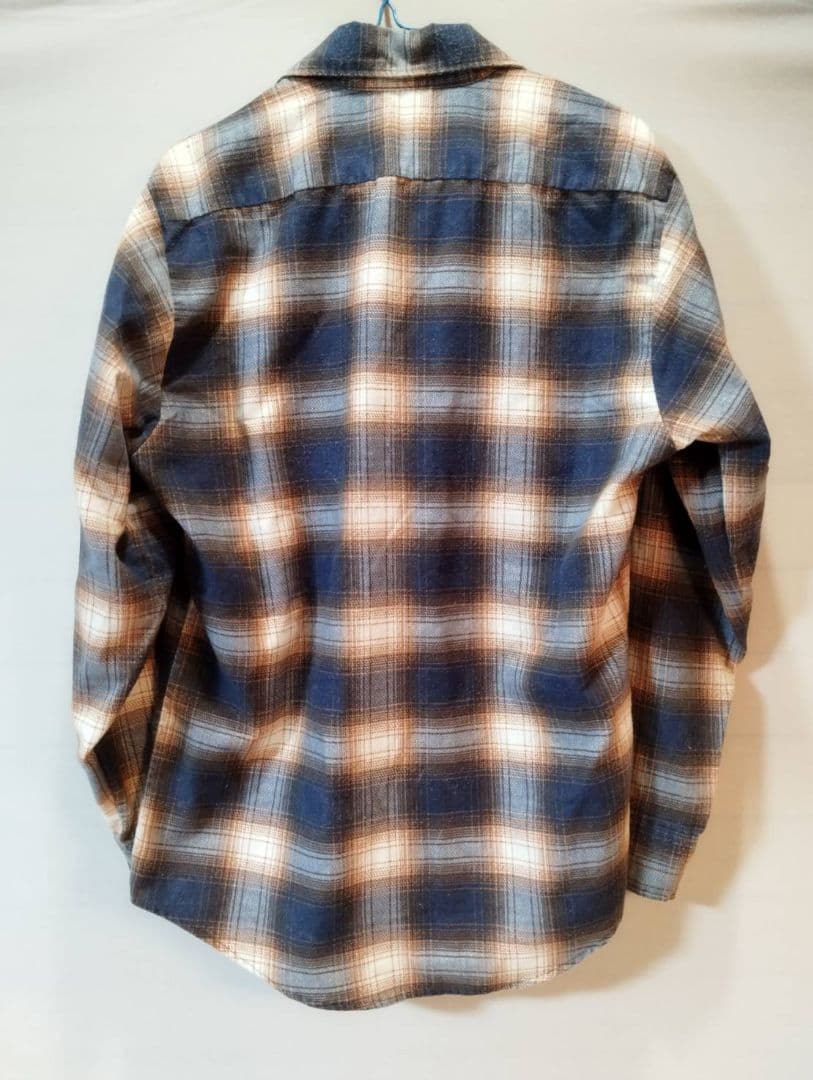 Sears オンブレチェック　プリントネルシャツ　カート　コバーン