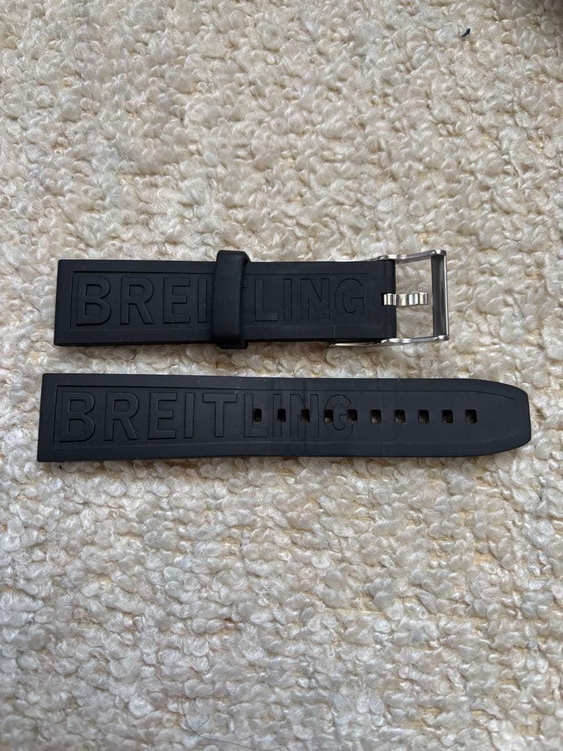BREITLING ブラックラバーベルト