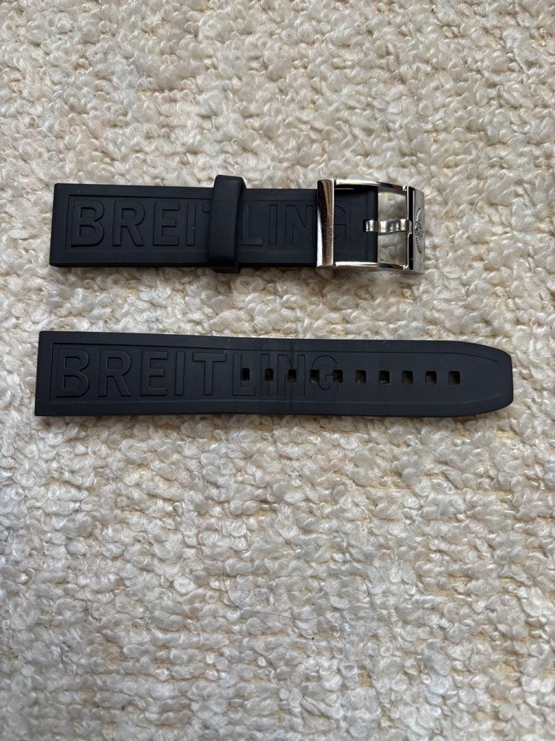 BREITLING ブラックラバーベルト