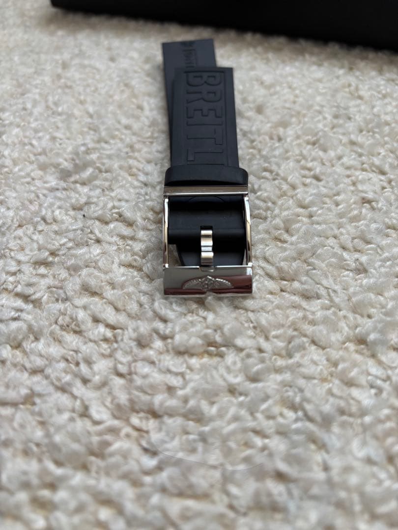 BREITLING ブラックラバーベルト