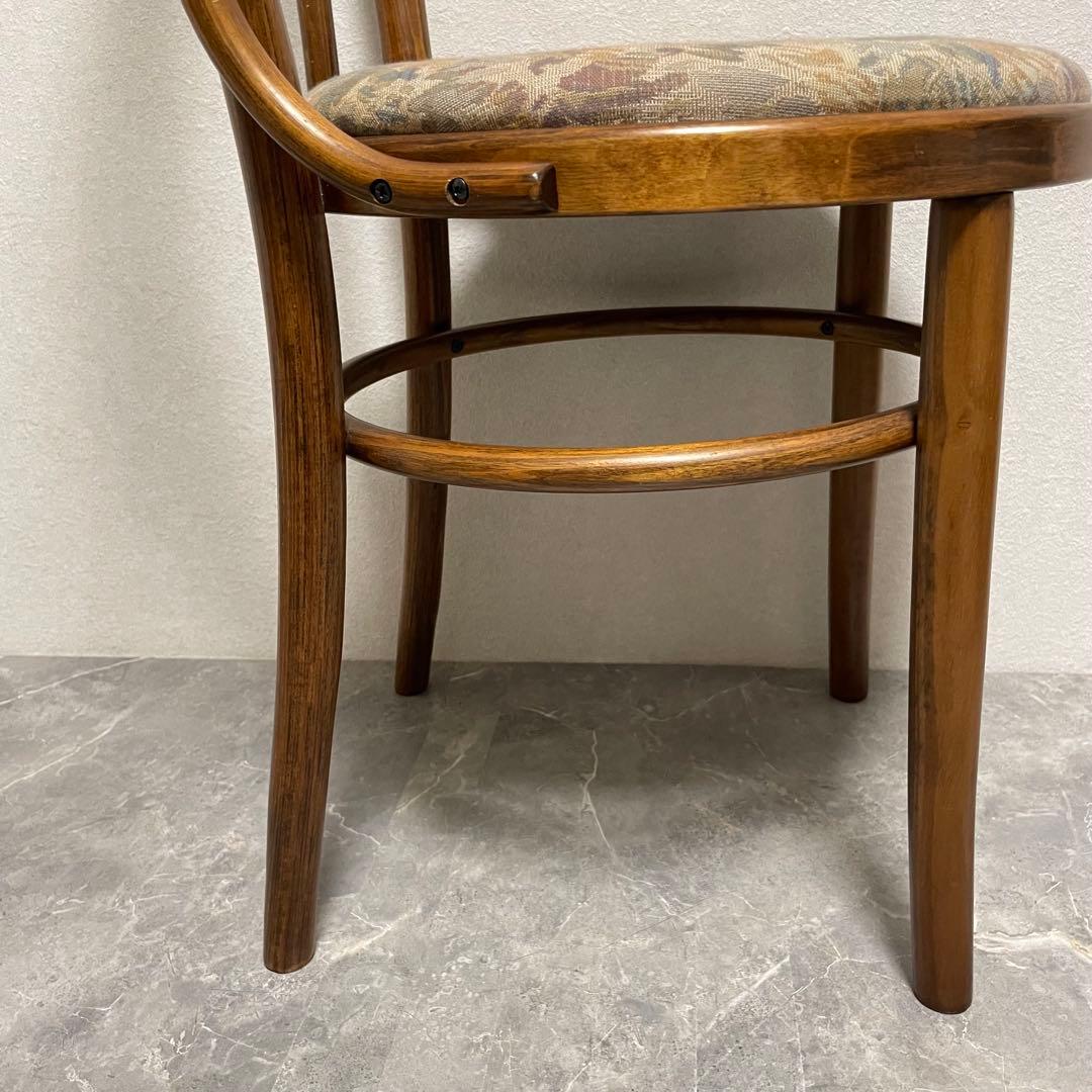 英国アンティーク調　① 無垢ベントウッドチェア 曲木　椅子　リビングチェア