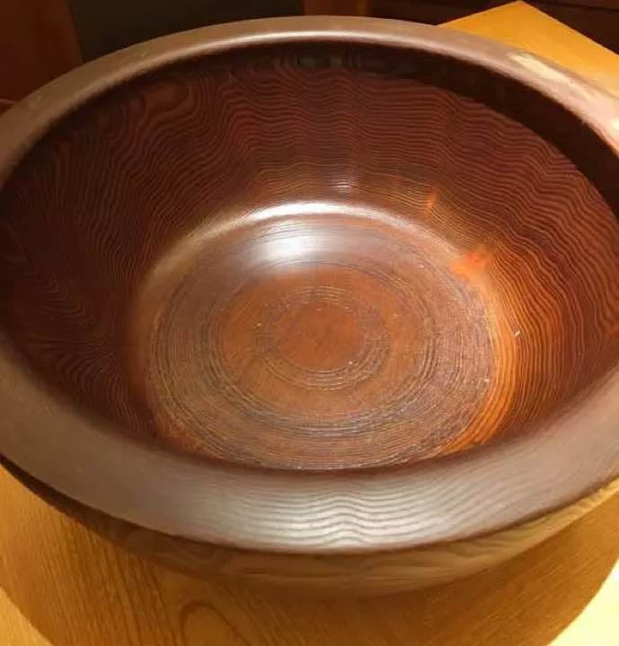 【再値下げ】貴重 蕎麦打ち こね鉢 欅