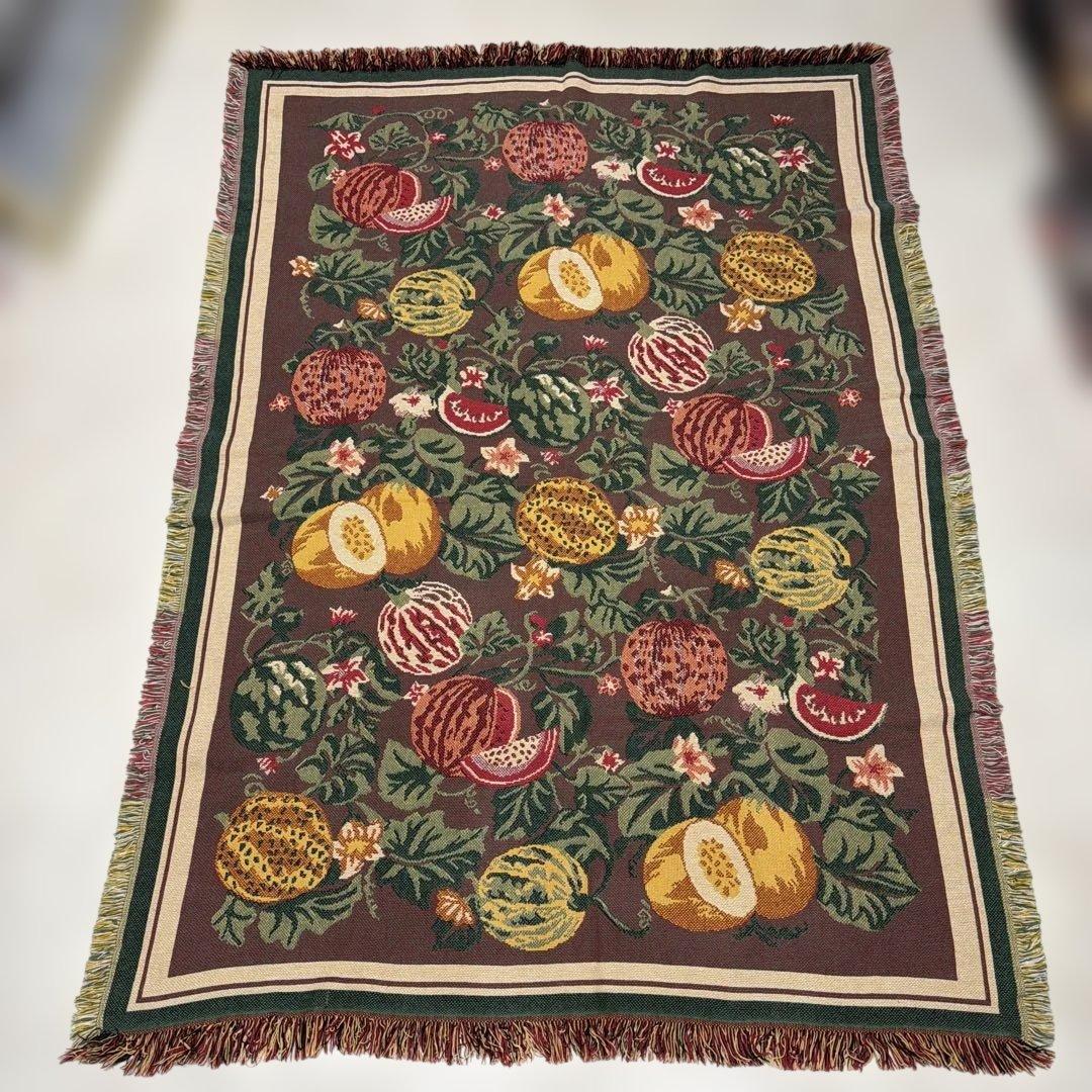 西瓜　スイカ　マルチカバー　ソファカバー　ヴィンテージラグ　180x128