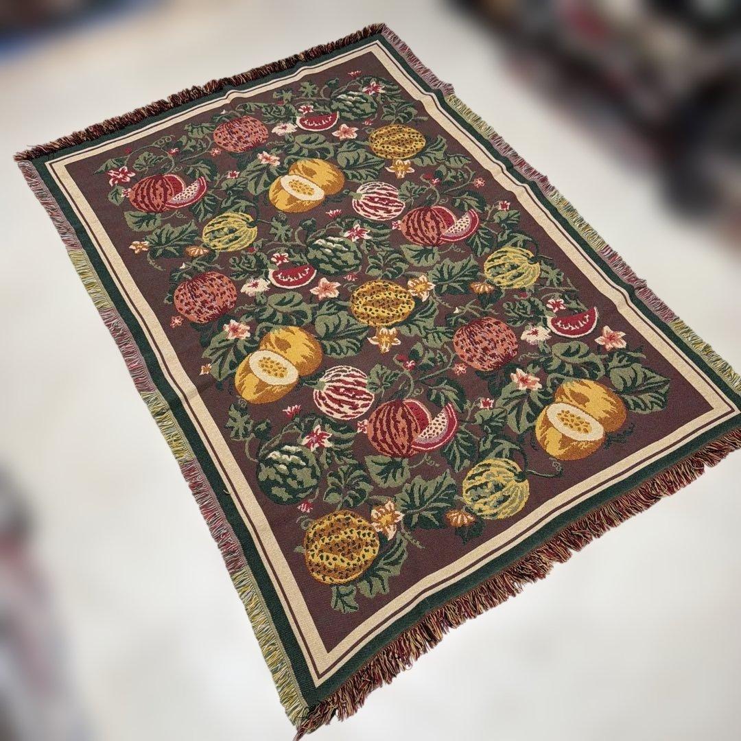 西瓜　スイカ　マルチカバー　ソファカバー　ヴィンテージラグ　180x128