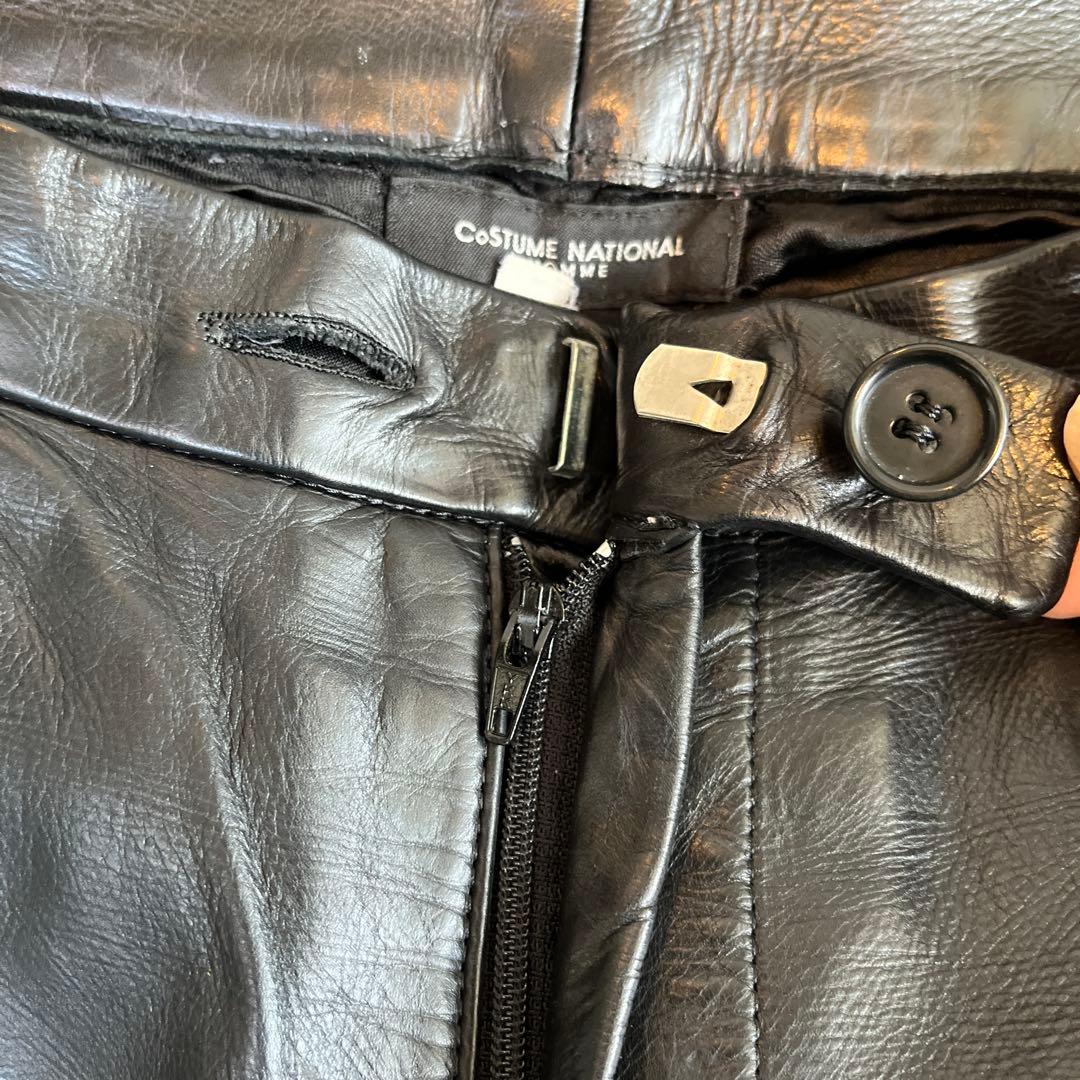 パンツ 00s COSTUME NATIONAL HOMME LEATHER PANTS