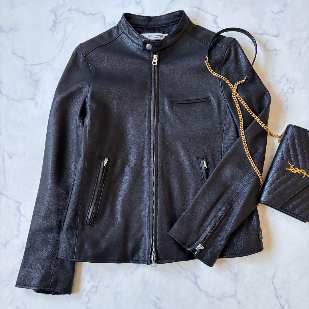 journal standard luxe レザーシングルライダース◆6823
