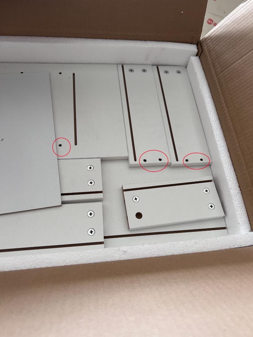 ホワイト モダン ドレッサー ミラー付き訳あり品写真をご確認103-1-①-02