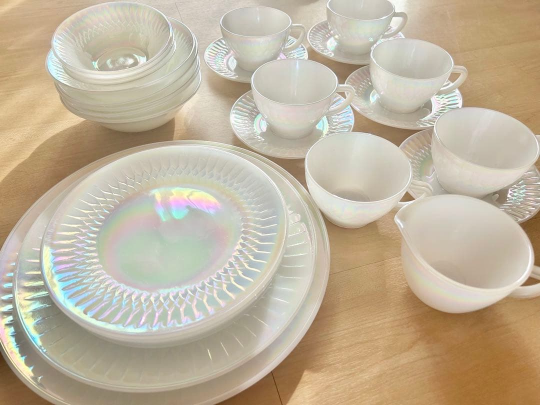 希少 ヴィンテージ 食器セット 27点 フェデラル オーロラ