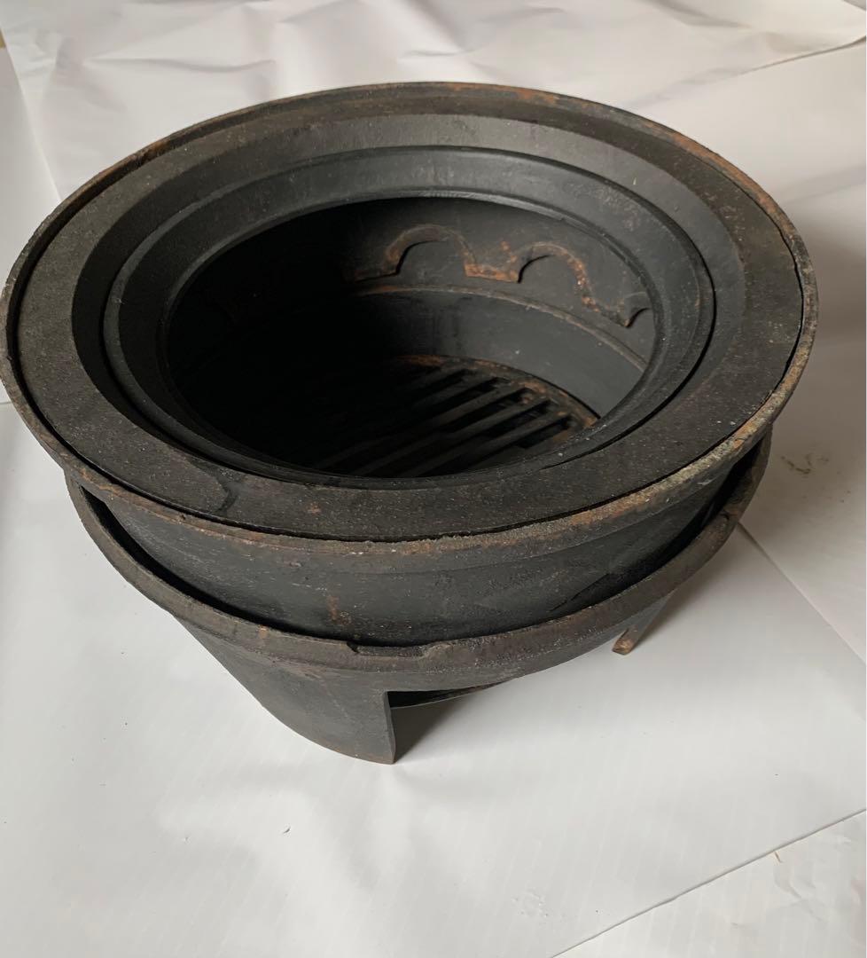 鋳物カマド　おくどさん　レトロ　希少