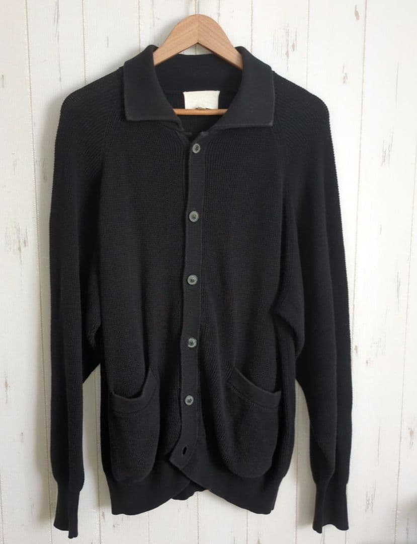 YOKO SAKAMOTO 　KNIT CARDIGAN BLACK