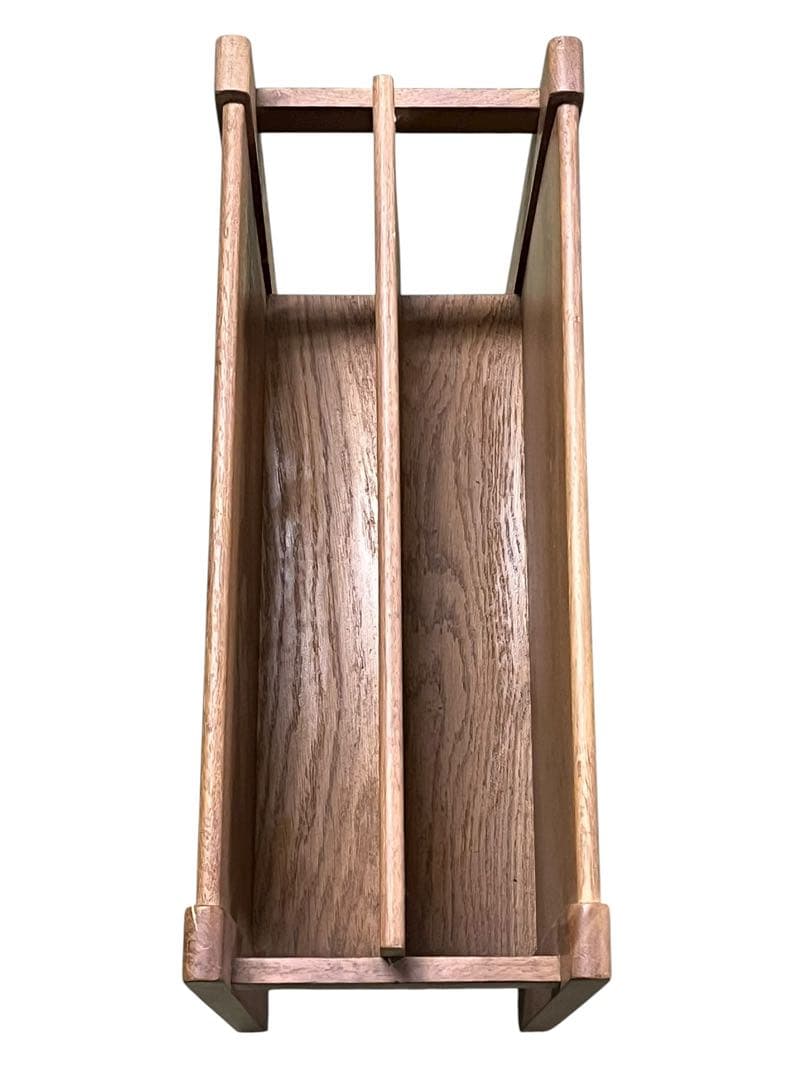 ジャーナルスタンダード木製マガジンラック 2仕切り