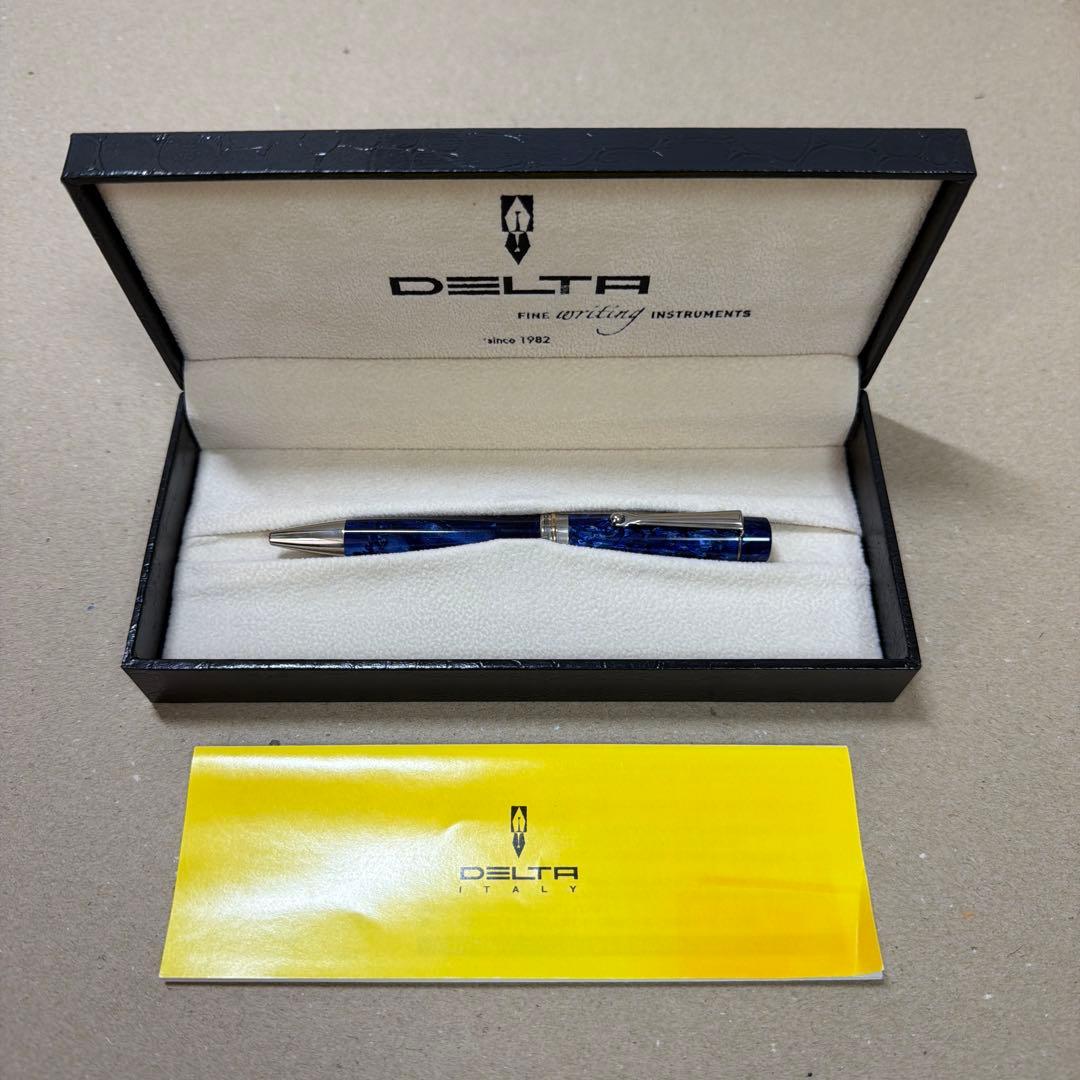 廃盤 DELTA デルタ ヴィンテージ コレクション ブルー ボールペン 回転式