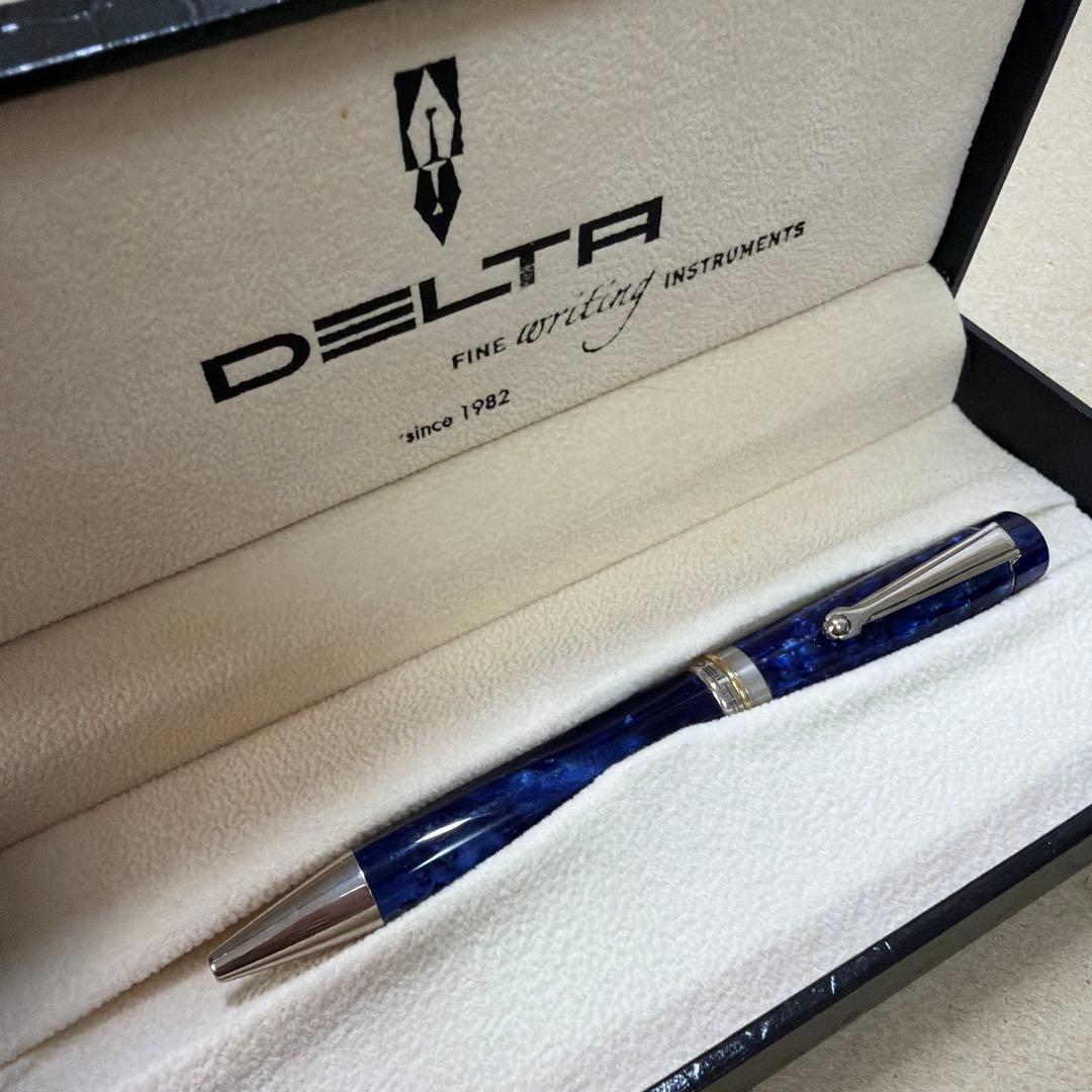 廃盤 DELTA デルタ ヴィンテージ コレクション ブルー ボールペン 回転式