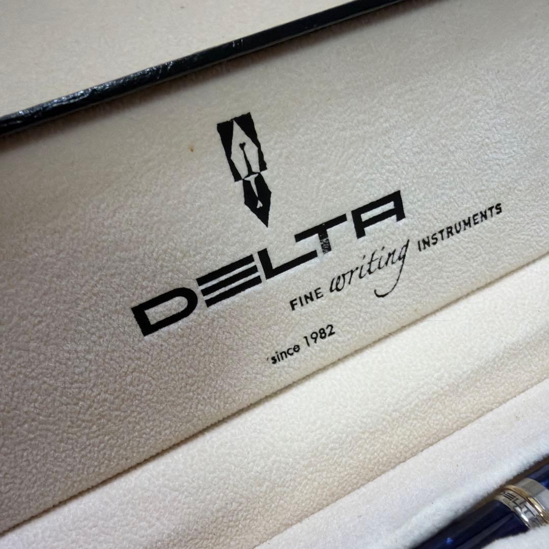 廃盤 DELTA デルタ ヴィンテージ コレクション ブルー ボールペン 回転式
