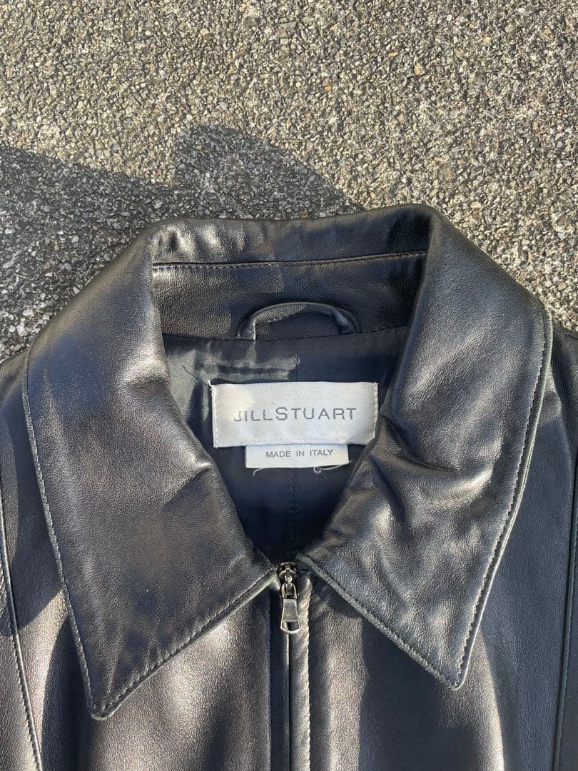 貴重品 JILLSTUART Leather jacket イタリア製