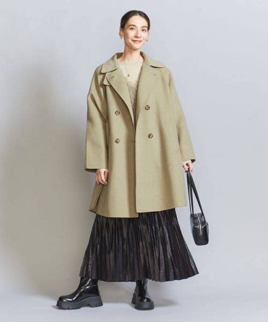 リバーポンチョコート　グリーン