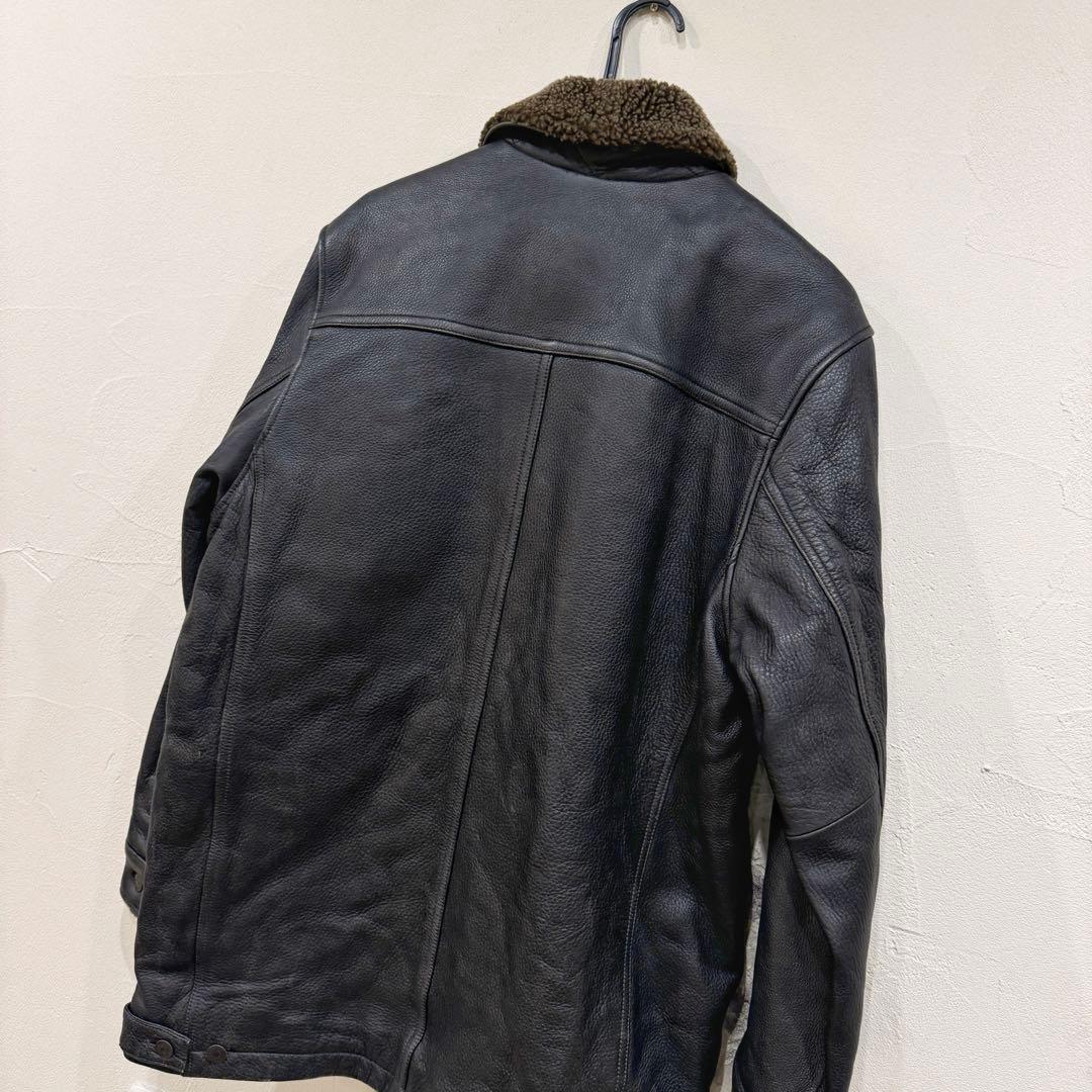 激レア中古美品☆OLD GAP ギャップ ボアカウレザージャケット カーコート