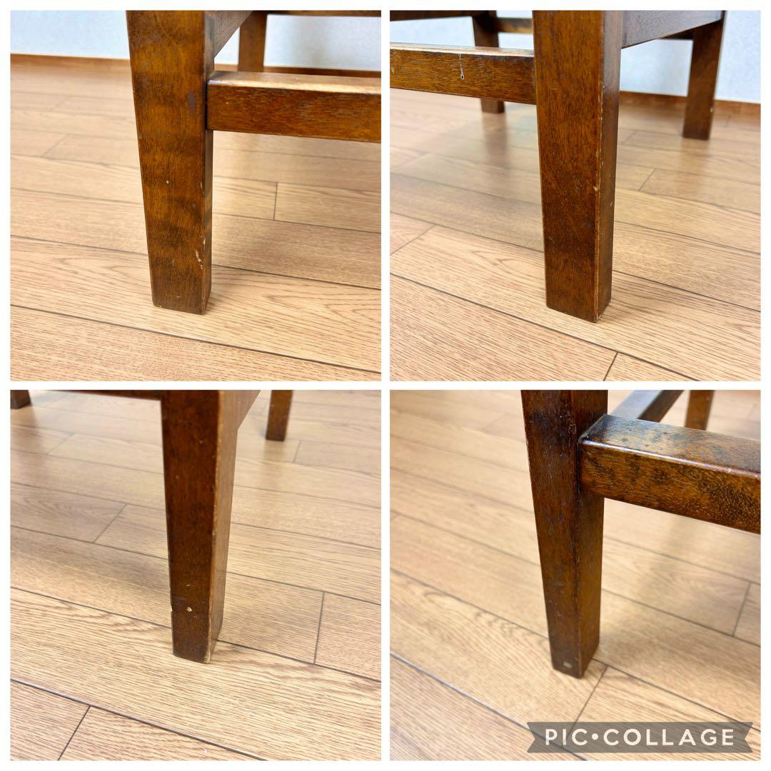 【希少】星野民藝 アームレスチェア 樺材 ダイニングハイバック 安楽椅子 その②