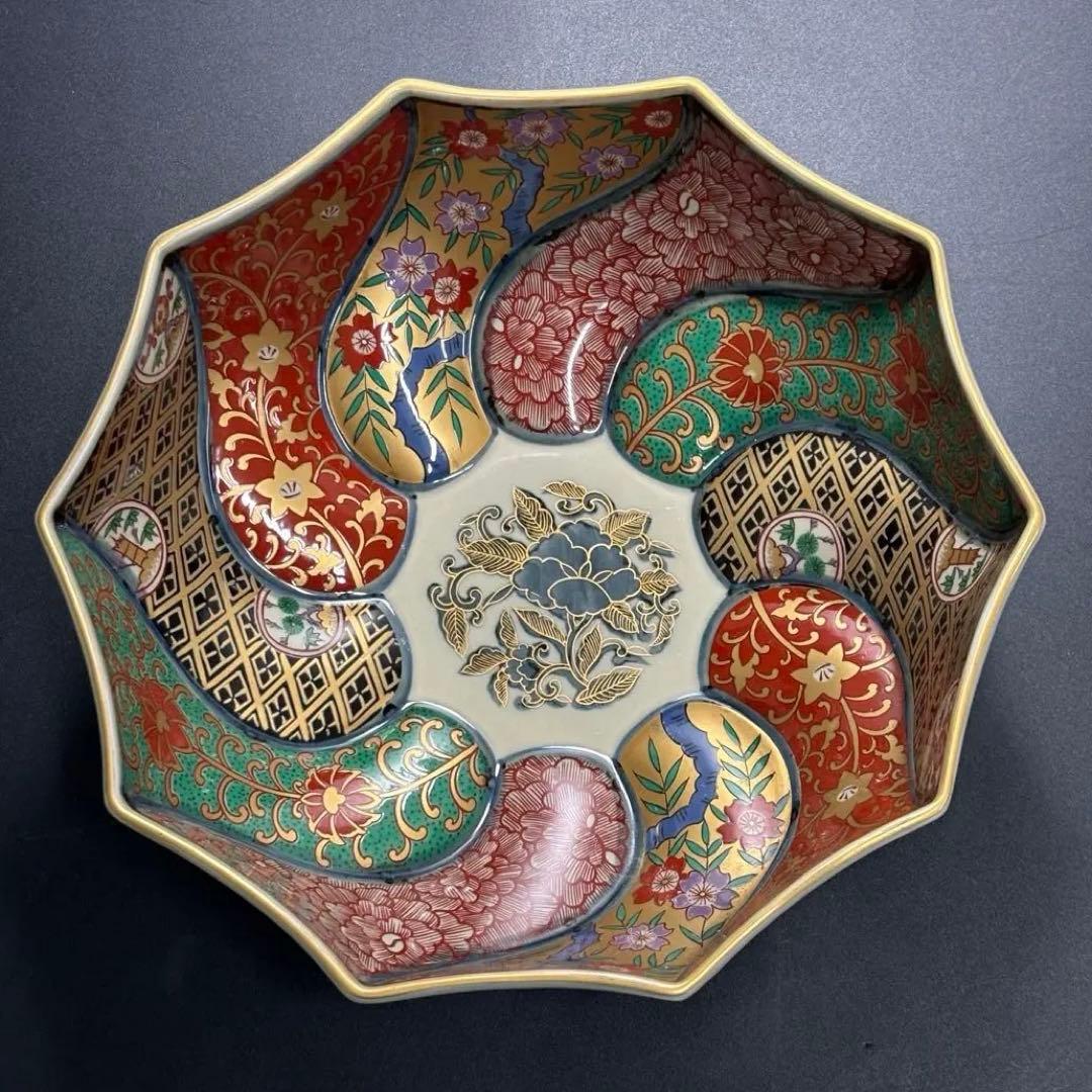 林九郎 作 有田焼 古伊万里 盛鉢