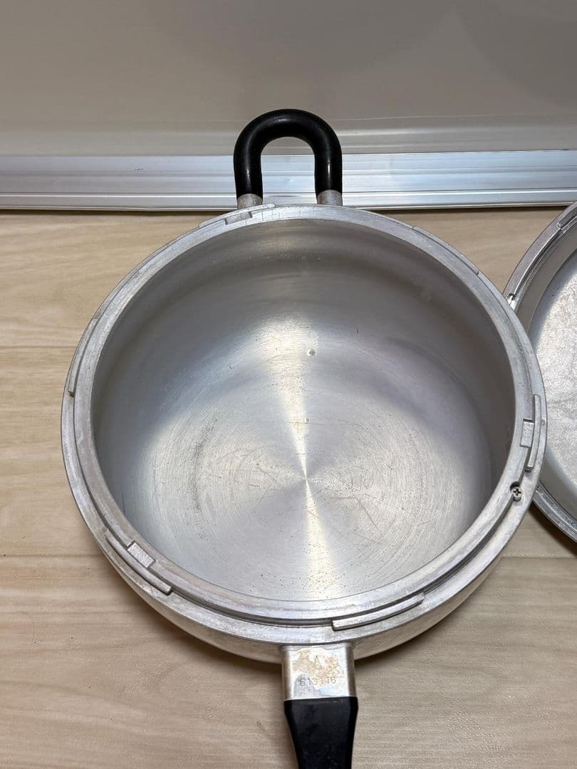 アルミ圧力鍋 シルバー PC-60A 動作確認済み