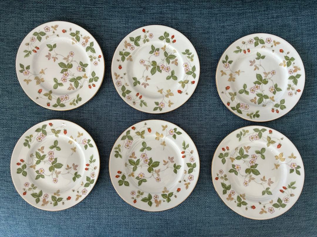ウェッジウッド　ワイルドストロベリー　皿　7枚セット