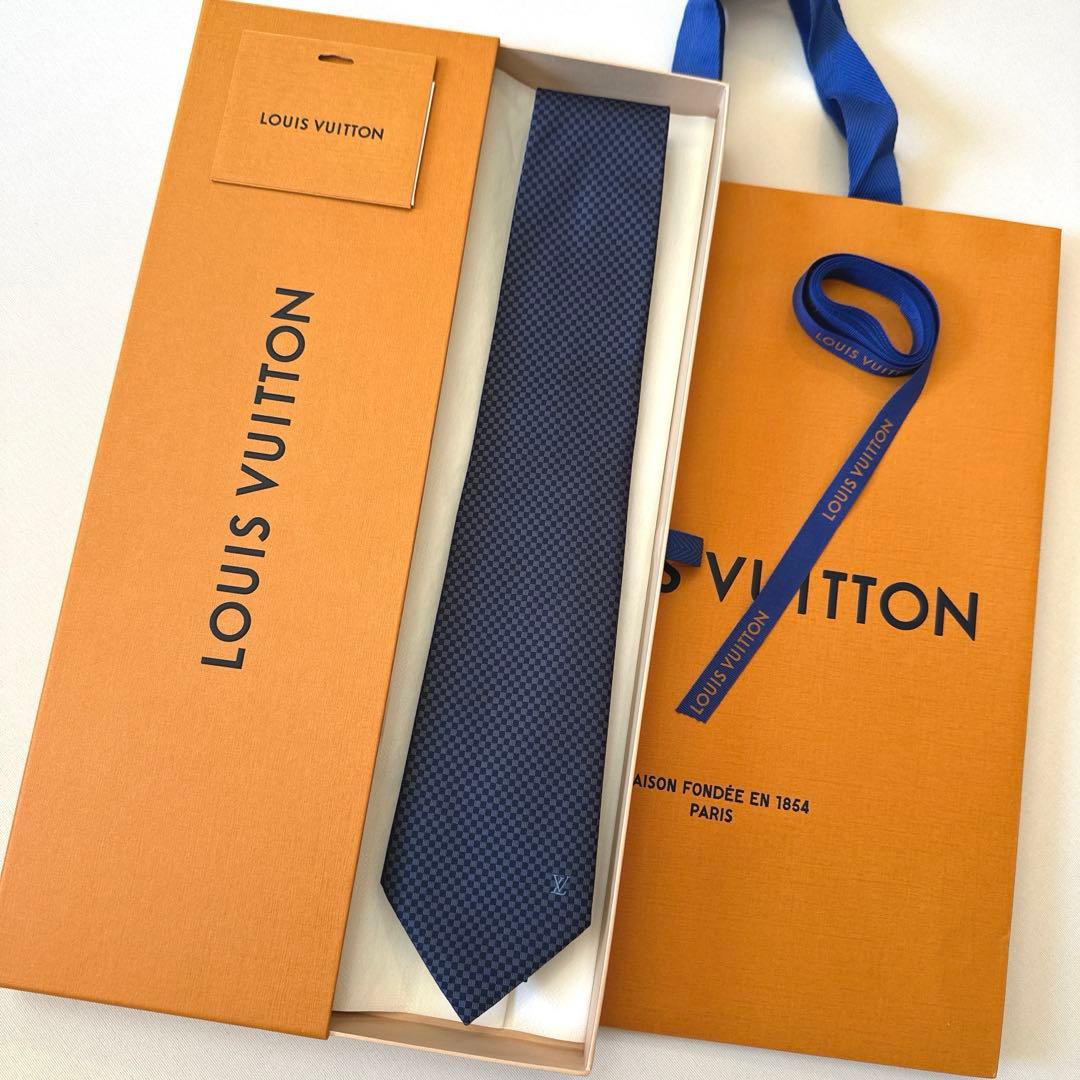 ルイ ヴィトン ネクタイ・マイクロダミエ 新品 未使用