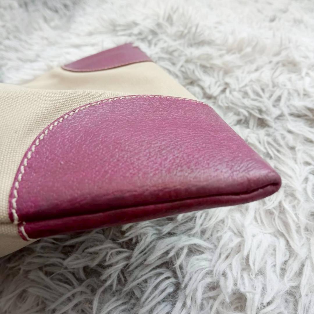 プラダ PRADA キャンバストートバッグ ベージュ系/パープル系