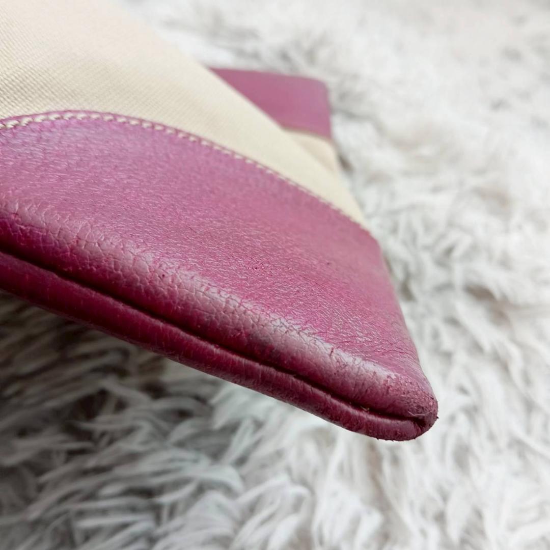 プラダ PRADA キャンバストートバッグ ベージュ系/パープル系