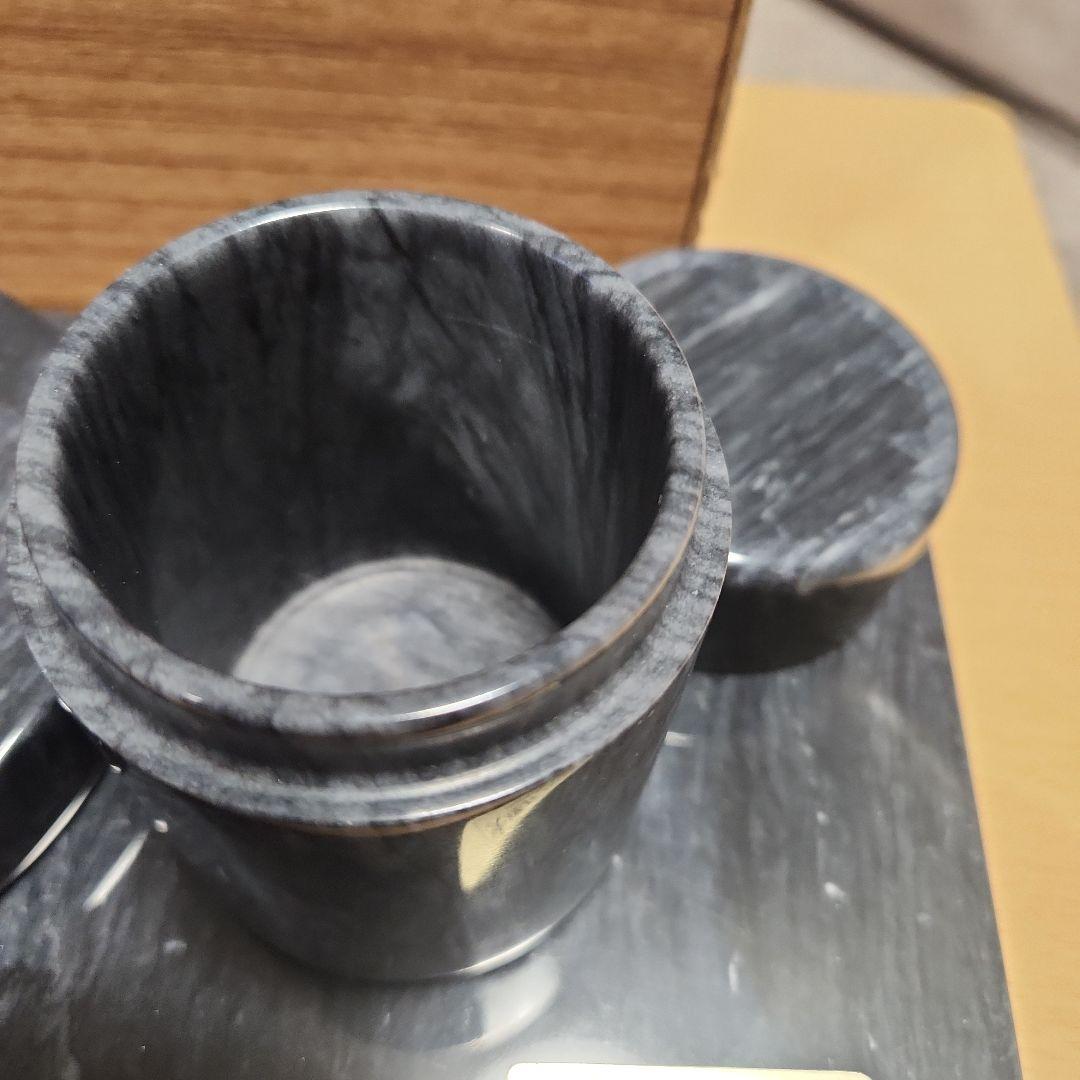 未使用 ペンギン 最高級 工芸美術品 大理石 灰皿 ライター 等 喫煙具セット